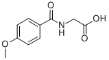 结构式 CAS# 13214-64-7, (4-甲氧基-苯甲酰基氨基)-乙酸