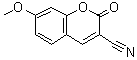 structure of CAS# 13229-92-0, 7-Methoxy-2-Oxo-2H-Chromene-3-Carbonitrile;7-methoxy-2-oxochromene-3-carbonitrile;TimTec1_006656;ZINC00057991