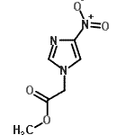 structure of CAS# 13230-21-2, Methyl (4-Nitro-1H-Imidazol-1-Yl)Acetate;(4-Nitro-imidazol-1-yl)-acetic acid methyl ester;Methyl (4-nitro-1-imidazolyl)acetate;methyl 2-(4-nitro-1H-imidazol-1-yl)acetate