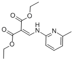 structure of CAS# 13250-95-8, Diethyl [[(6-Methyl-2-Pyridyl)Amino]Methylene]Malonate;Diethyl 2-[[(6-Methyl-2-Pyridyl)Amino]Methylene]Propanedioate;2-[[(6-Methyl-2-Pyridyl)Amino]Methylene]Propanedioic Acid Diethyl Ester;2-[[(6-Methyl-2-Pyridyl)Amino]Methylene]Malonic Acid Diethyl Ester