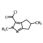 CAS#: 132529-87-4， 2,5-Dimethyl-2,4,5,6-Tetrahydrocyclopenta[c]Pyrazole-3-Carbonyl Chloride