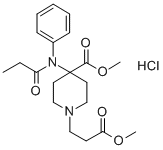 结构式 CAS# 132539-07-2, 瑞芬太尼盐酸盐