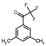 结构式 CAS# 132719-10-9, 1-(3,5-二甲基苯基)-2,2,2-三氟乙烷酮