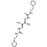 CAS#: 13284-64-5， 2,2'-(2,3-Butanediylidene)Bis{N-[2-(1-Pyrrolidinyl)Ethyl]Hydrazinecarbothioamide}