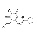 CAS#: 132940-64-8， N-(6-Amino-3-Methyl-2,4-Dioxo-1-Propyl-1,2,3,4-Tetrahydro-5-Pyrimidinyl)Cyclopentanecarboxamide