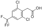 结构式 CAS# 132992-36-0, 2,6-二氯-4-(三氟甲基)-苯乙酸