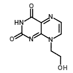 CAS#: 13300-40-8， 8-(2-Hydroxyethyl)-2,4(3H,8H)-Pteridinedione