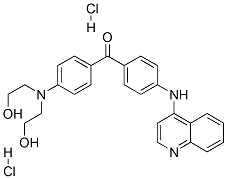 CAS#: 133041-52-8， [4-(Bis(2-Hydroxyethyl)Amino)Phenyl]-[4-(Quinolin-4-Ylamino)Phenyl]Methanone Dihydrochloride