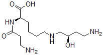 CAS#: 133083-20-2， (2R)-6-[[(2R)-4-Amino-2-Hydroxybutyl]Amino]-2-(3-Aminopropanoylamino)Hexanoic Acid