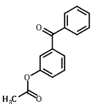 structure of CAS# 13324-18-0, 3-Benzoylphenyl Acetate;3-Benzoylphenyl acetate #