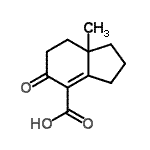 CAS#: 13349-21-8， 7alpha-Methyl-5-Oxo-2,3,5,6,7,7alpha-Hexahydro-1H-Indene-4-Carboxylic Acid