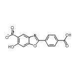 CAS#: 133532-53-3， 4-(6-Hydroxy-5-Nitro-1,3-Benzoxazol-2-Yl)Benzoic Acid