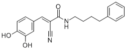 CAS#: 133550-41-1， (2E)-2-Cyano-3-(3,4-Dihydroxyphenyl)-N-(4-Phenylbutyl)-2-Propenamide