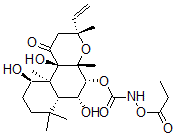 CAS#: 133632-84-5， [[(3R,4aS,5R,6R,6aR,10R,10aS,10bR)-3-Ethenyl-6,10,10b-Trihydroxy-3,4a,7,7,10a-Pentamethyl-1-Oxo-5,6,6a,8,9,10-Hexahydro-2H-Benzo[f]Chromen-5-Yl]Oxycarbonylamino] Propanoate
