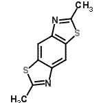 structure of CAS# 13399-12-7, 2,6-Dimethyl[1,3]Thiazolo[5,4-f][1,3]Benzothiazole;2,6-dimethylbenzo[1,2-d:4,5-d']bis(thiazole);2,6-Dimethylbenzo[1,2-d:4,5-d']bis[1,3]thiazole;2,6-Dimethyl-benzo[1,2-d;4,5-d']bisthiazole