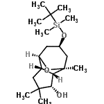 CAS#: 134176-24-2， (1S,2S,3S,6S,7R,9R)-9-{[Dimethyl(2-Methyl-2-Propanyl)Silyl]Oxy}-1,4,4-Trimethyl-11-Oxatricyclo[5.3.1.0<Sup>2,6</Sup>]Undecan-3-Ol