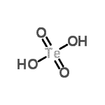 结构式 CAS# 13451-14-4, 碲酸