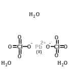 structure of CAS# 13453-62-8, Lead(2+) Perchlorate Hydrate (1:2:3);Blei(2+)perchlorathydrat (1:2:3);Lead(2+) perchlorate hydrate (1:2:3);LEAD(II) PERCHLORATE TRIHYDRATE