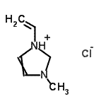 CAS#: 13474-25-4， 3-Methyl-1-Vinyl-2,3-Dihydro-1H-Imidazol-1-Ium Chloride