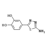 CAS 登录号：134952-04-8， 4-(5-氨基-1,3,4-噻二唑-2-基)-1,2-苯二酚