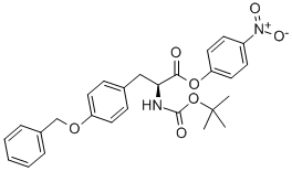 structure of CAS# 13512-59-9, N-[(1,1-Dimethylethoxy)Carbonyl]-O-(Phenylmethyl)-L-Tyrosine 4-Nitrophenyl Ester;N-[(1,1-Dimethylethoxy)Carbonyl]-O-(Phenylmethyl)-L-Tyrosine 4-Nitrophenyl Ester;4-Nitrophenyl O-Benzyl-N-[(Tert-Butoxy)Carbonyl]-L-Tyrosinate;BOC-O-BENZYL-L-TYROSINE 4-NITROPHENYL ESTER