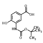 CAS#: 135322-01-9， 4-Hydroxy-3-({[(2-Methyl-2-Propanyl)Oxy]Carbonyl}Amino)Benzoic Acid