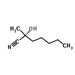 CAS#: 135362-75-3， (2R)-2-Hydroxy-2-Methylheptanenitrile