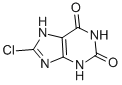 structure of CAS# 13548-68-0, 8-Chloro-3,7-Dihydro-1H-Purine-2,6-Dione;8-Chloro-7H-Xanthine;1H-Purine-2,6-Dione, 8-Chloro-3,7-Dihydro- (9Ci);8-Chloroxanthine