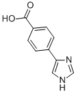 structure of CAS# 13569-97-6, 4-(1H-Imidazol-5-Yl)-Benzoic Acid;4-(1H-Imidazol-4-Yl)Benzoic Acid 95%;4-(1H-Imidazol-5-Yl)Benzoic Acid;4-(1H-IMIDAZOL-4-YL)BENZOIC ACID