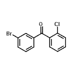 结构式 CAS# 135774-38-8, (3-溴苯基)(2-氯苯基)甲酮