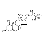 CAS#: 135776-86-2， (3R,5Z,7E,22E)-24-Fluoro-9,10-Secoergosta-5,7,10,22-Tetraene-1,3,25-Triol