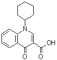 structure of CAS# 135906-00-2, 1-Cyclohexyl-4-Oxo-1,4-Dihydro-3-Quinolinecarboxylic Acid;Maybridge1_006860