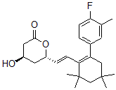 CAS#: 135910-20-2， (4R,6S)-6-[(E)-2-[2-(4-Fluoro-3-Methylphenyl)-4,4,6,6-Tetramethyl-1-Cyclohexenyl]Ethenyl]-4-Hydroxyoxan-2-One