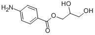 CAS 登录号：136-44-7， 1,2,3-丙烷三醇 1-(4-氨基苯甲酸酯)