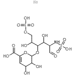 CAS#: 136098-05-0， 2-deoxy-4-O-(4-deoxyhex-4-enopyranuronosyl)-2-(sulfoamino)-Hexose 6-(hydrogen sulfate) sodium salt (1:1)