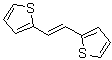 结构式 CAS# 13640-78-3, 2,2'-[(E)-1,2-乙烯二基]二噻吩