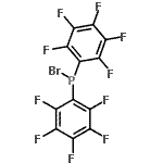 结构式 CAS# 13648-79-8, 二(五氟苯基)亚膦酰溴