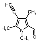 CAS#: 136558-73-1， 4-Ethynyl-1,3,5-Trimethyl-1H-Pyrrole-2-Carbaldehyde
