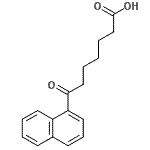 structure of CAS# 13672-47-4, 7-(1-Naphthyl)-7-Oxoheptanoic Acid;7-(1-naphthyl)-7-oxoheptanoic acid