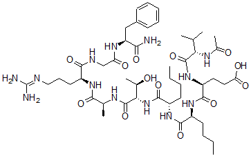 CAS#: 136849-68-8， N-acetylvalyl-norleucine(7,8)-Allatotropin (5-13)