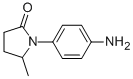 structure of CAS# 13691-28-6, 1-(4-Aminophenyl)-5-Methylpyrrolidin-2-One;1-(4-Aminophenyl)-5-Methyl-Pyrrolidin-2-One;1-(4-Aminophenyl)-5-Methyl-2-Pyrrolidinone;1-(4-Aminophenyl)-5-Methyl-2-Pyrrolidone