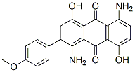 CAS#: 13698-89-0， 1,5-Diamino-4,8-Dihydroxy-2-(4-Methoxyphenyl)Anthraquinone