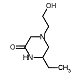 CAS#: 137066-44-5， 6-Ethyl-4-(2-Hydroxyethyl)-2-Piperazinone