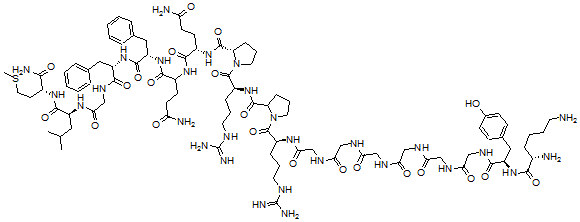 CAS#: 137084-95-8， Biotin-lys-tyr-gly-gly-gly-gly-gly-gly-arg-pro-arg-pro-gln-gln-phe-phe-gly-leu-met-amide