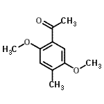 结构式 CAS# 13720-58-6, 1-(2,5-二甲氧基-4-甲基苯基)乙酮