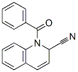 structure of CAS# 13721-17-0, 1-Benzoyl-1,2-Dihydro-2-Quinolinecarbonitrile;1-(Oxo-Phenylmethyl)-2H-Quinoline-2-Carbonitrile;1-Phenylcarbonyl-2H-Quinoline-2-Carbonitrile;Quinaldonitrile, 1-Benzoyl-1,2-Dihydro-