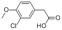 structure of CAS# 13721-20-5, 3-Chloro-4-Methoxy-Benzeneacetic Acid;2-(3-Chloro-4-Methoxyphenyl)Acetic Acid;3-Chloro-4-Methoxyphenylacetic Acid