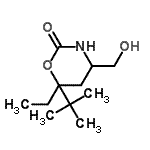 结构式 CAS# 137258-12-9, 叔-丁基N-[1-(羟基甲基)戊基]氨基甲酸酯