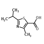 CAS#: 137267-29-9， 2-Isopropyl-4-Methyl-1,3-Thiazole-5-Carboxylic Acid