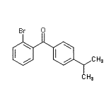 结构式 CAS# 137327-30-1, (2-溴苯基)(4-异丙基苯基)甲酮